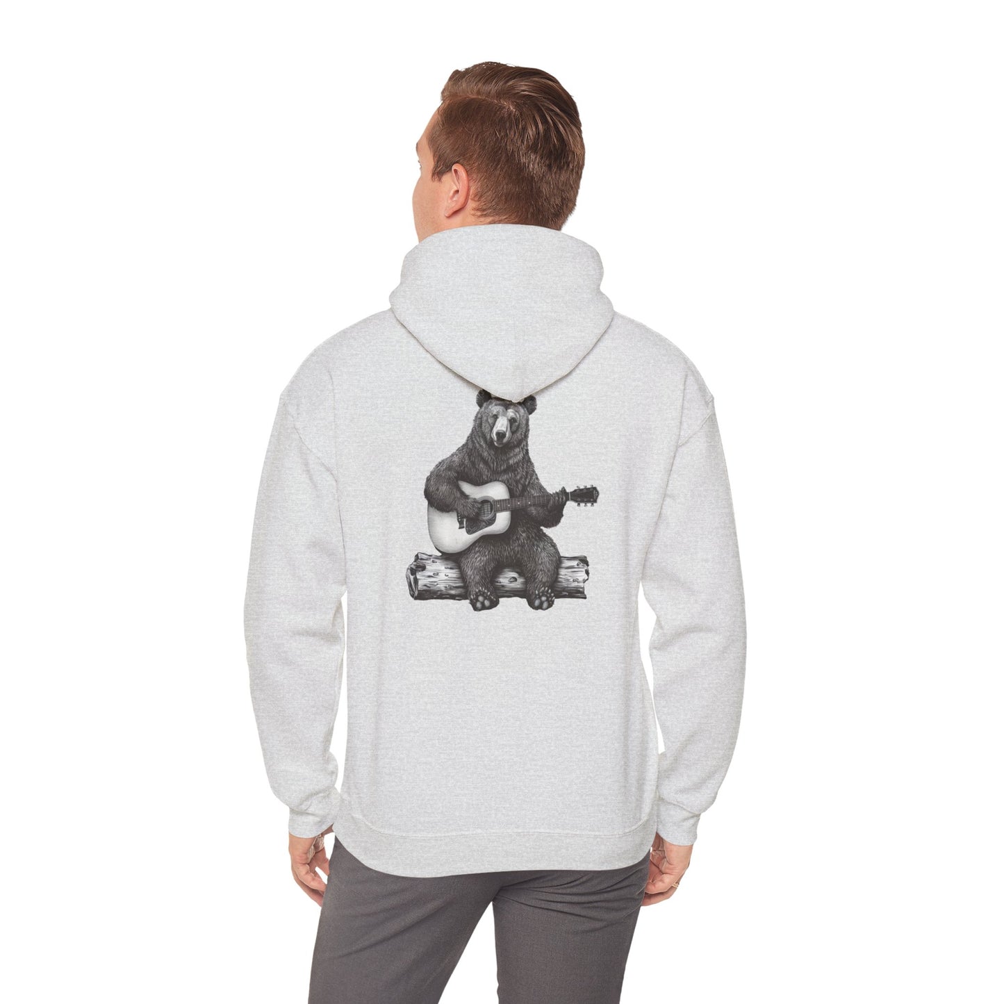 Bear Playing Guitar Hoodie – Fun & Unique Custom Design