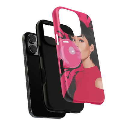 Bubble Gum Girl iPhone Case – Bold & Stylish Custom Design