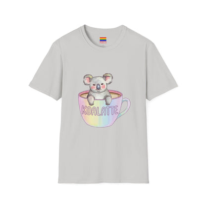 Koalatte Cute Coffee T-Shirt | Koala & Latte Design | Pridella