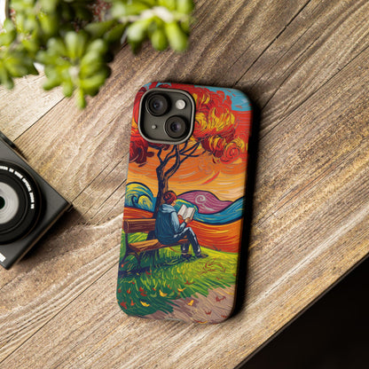 Reading in Nature iPhone Case – Artistic & Nature-Inspired Design | Predella