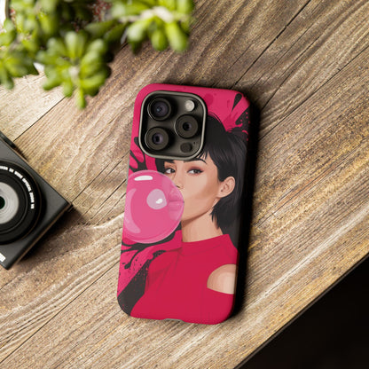 Bubble Gum Girl iPhone Case – Bold & Stylish Custom Design